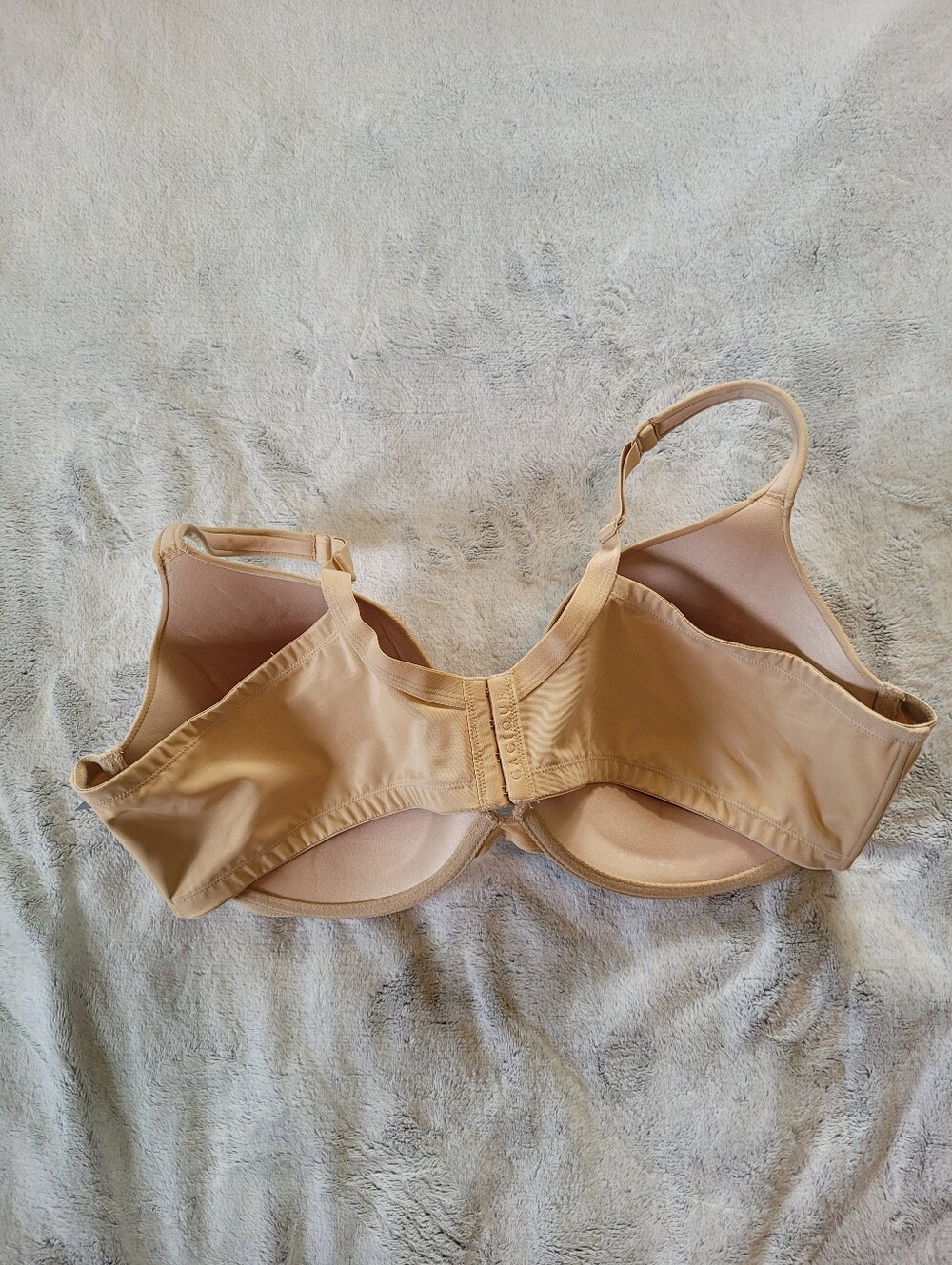 Cacique Size 48D Lane Bryant Boost Plunge Tan  Bra Hook & Eye Back Closure - Picture 3 of 11